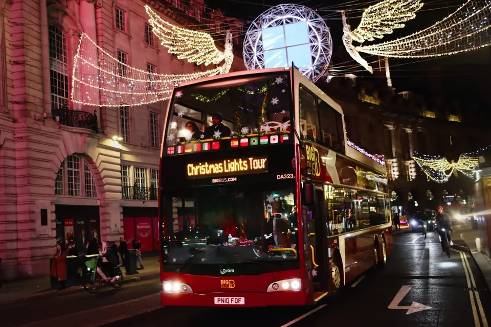 London: Christmas Lights Open-Top Bus Tour with Live Guide — photograph from this exact listing